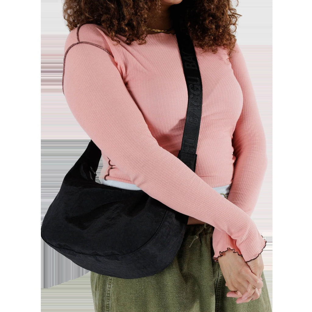 Medium Nylon Crescent Bag