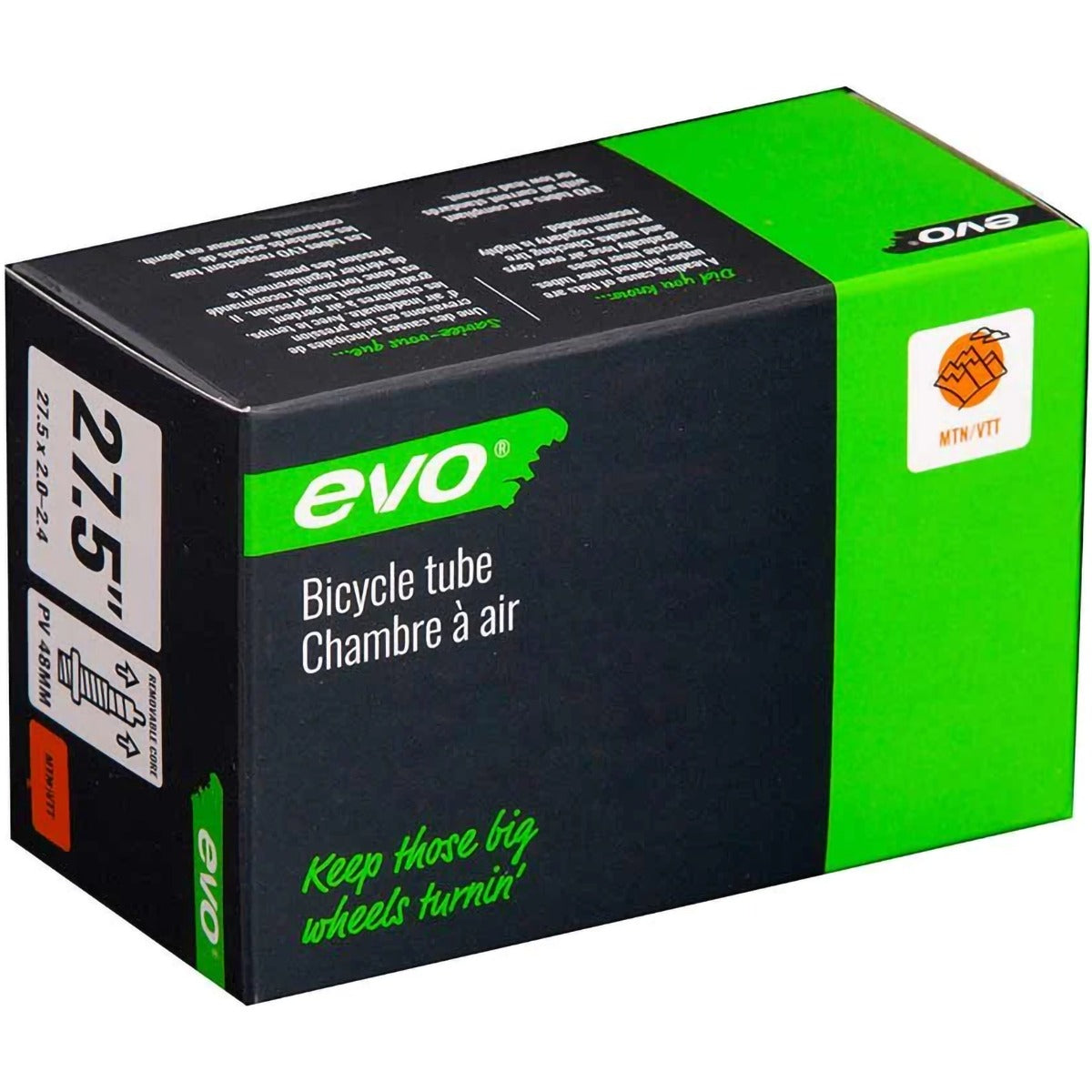 Bicycle Tube - 27.5" x 2.0-2.4 Presta Valve 48mm